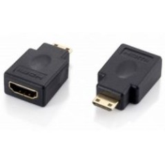 Adaptador EQUIP HDMI A/M a HDMI C/H Negro (EQ118914)