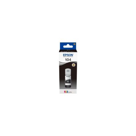 Tinta Epson EcoTank 104 Negro 65ml (C13T00P140)