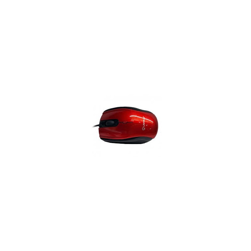 Ratón UNYKA UK-A800 Óptico USB-A 1600dpi Rojo (50540)