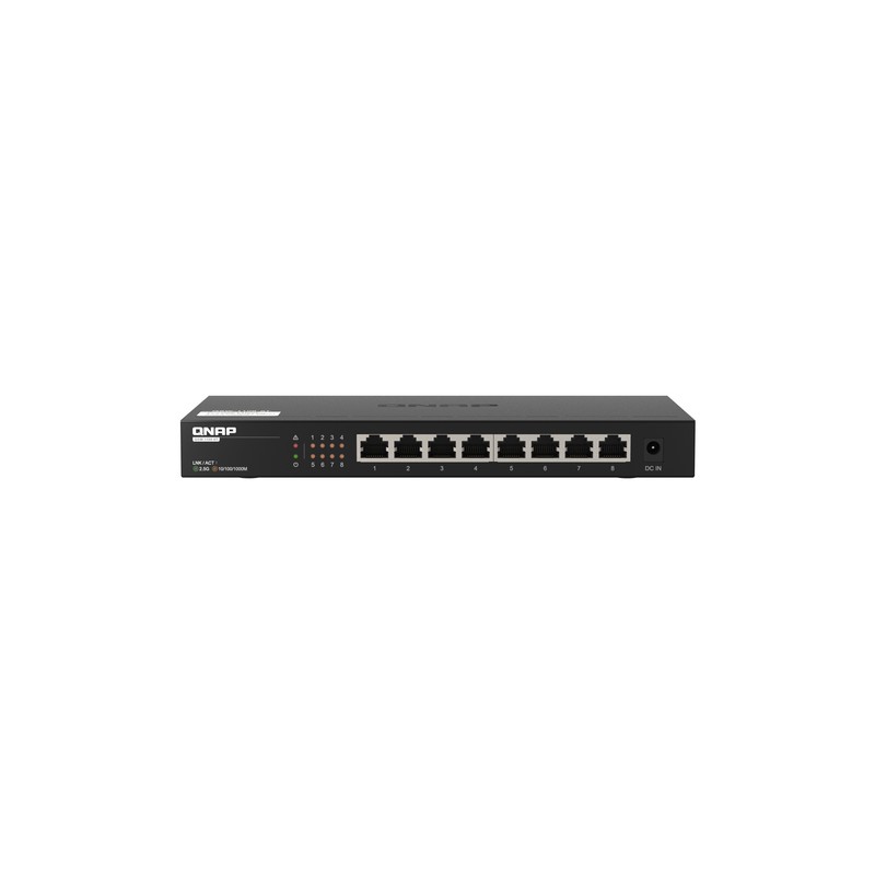 Switch QNAP 8xRJ45 Ethernet 2.5 GbE Negro (QSW-1108-8T)