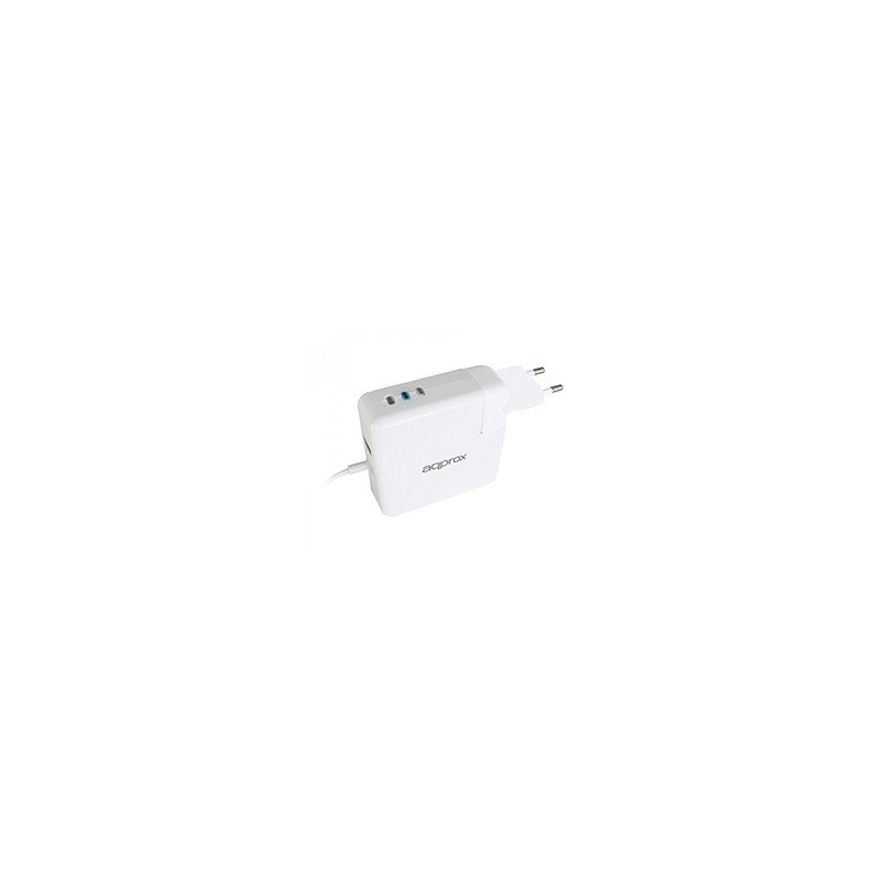 Cargador Approx 85W USB 2.0 MacBook Blanco (APPUAAPL)