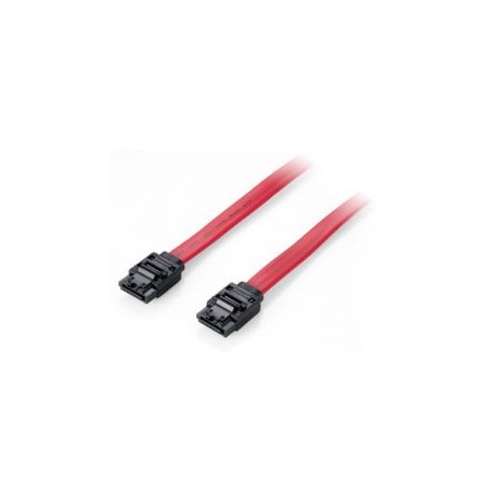 Cable EQUIP SATA3/M a SATA3/M 1m Rojo/Negro (EQ111901)