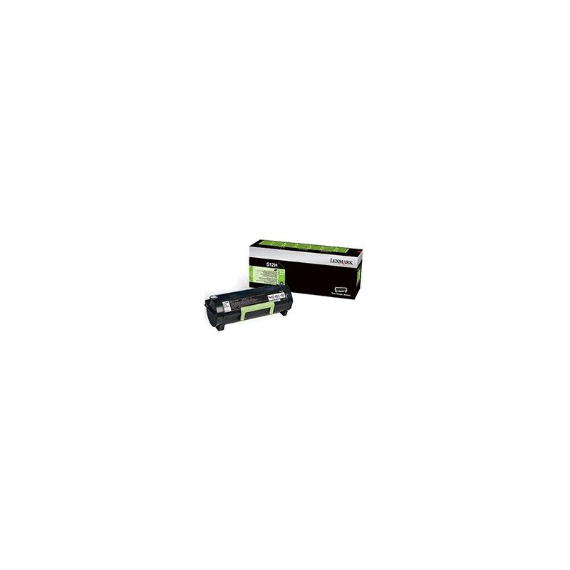 Toner Lexmark Laser 512H Negro 5000 páginas (51F2H00)