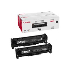 Toner Canon Laser 718BK Pack 2 Negro 6800 pág(2662B005)
