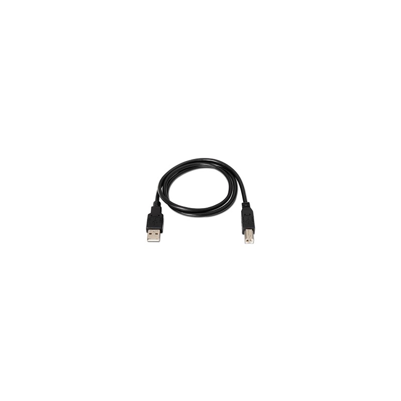 Cable AISENS USB-A/M a USB-B/M 1.8m Negro (A101-0006)