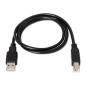 Cable AISENS USB-A/M a USB-B/M 1.8m Negro (A101-0006)