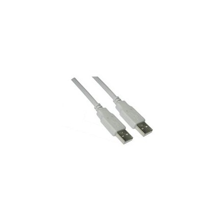 Nanocable USB-A/M a USB-A/M 2m Gris (10.01.0303)