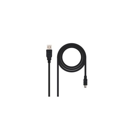 Nanocable USB-A/M a Mini USB-M 4.5m Negro (10.01.0405)