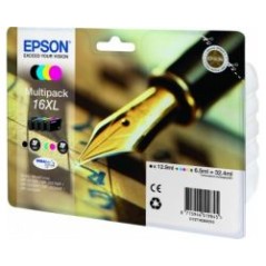 Tinta Epson 16XL T1636 Pack Negro/Color (C13T16364012)