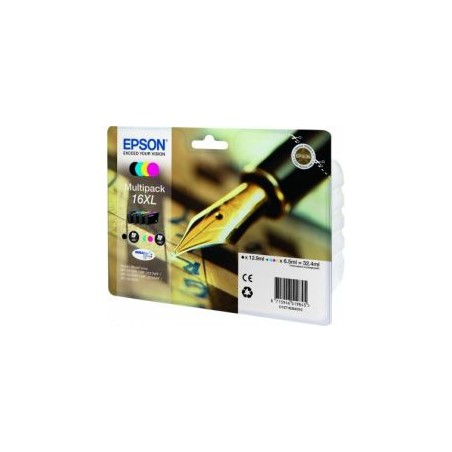Tinta Epson 16XL T1636 Pack Negro/Color (C13T16364012)