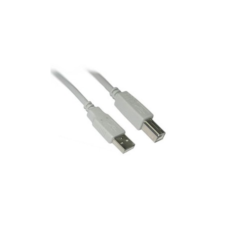 Nanocable USB-A/M a USB-B/M 3m Beige (10.01.0104)