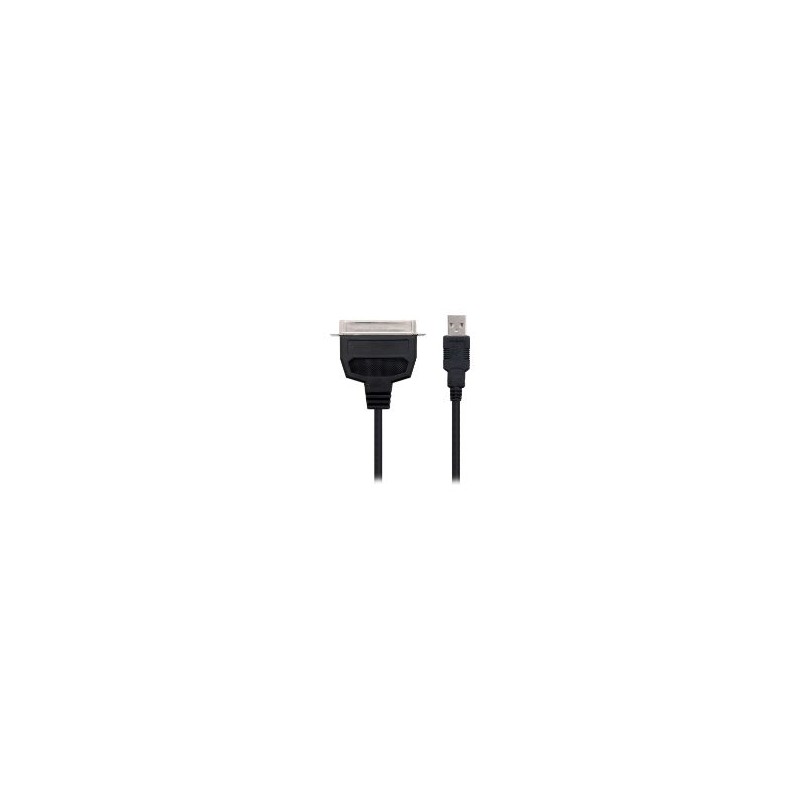 Nanocable USB-A/M a Paralelo 1.5m Negro (10.03.0001)
