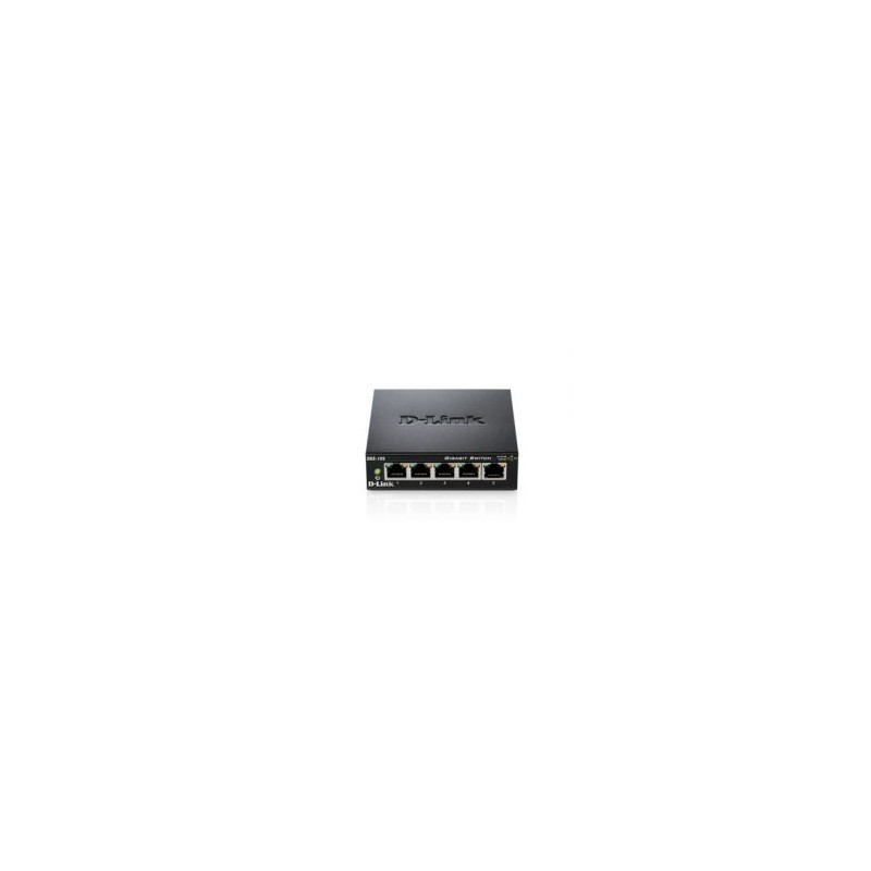 Switch D-Link 5p 10/100/1000 Metal Negro (DGS-105) Switch D-Link 5p 10/100/1000 Metal Negro (DGS-105)