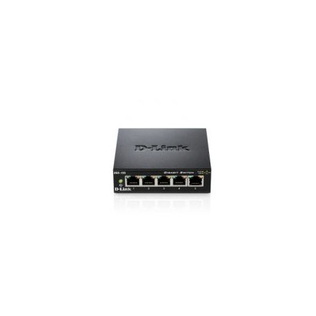 Switch D-Link 5p 10/100/1000 Metal Negro (DGS-105)