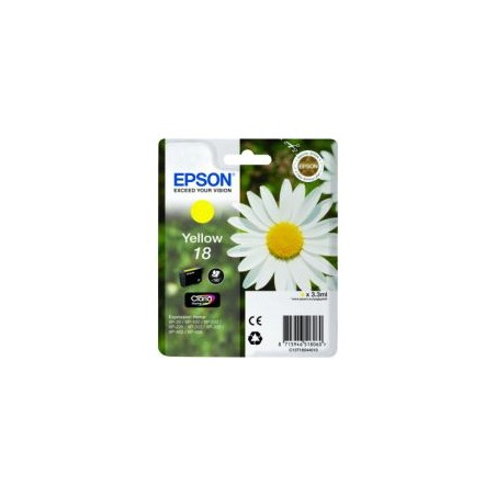 Tinta Epson 18 T1804 Amarillo 3.3ml 180pág(C13T18044012