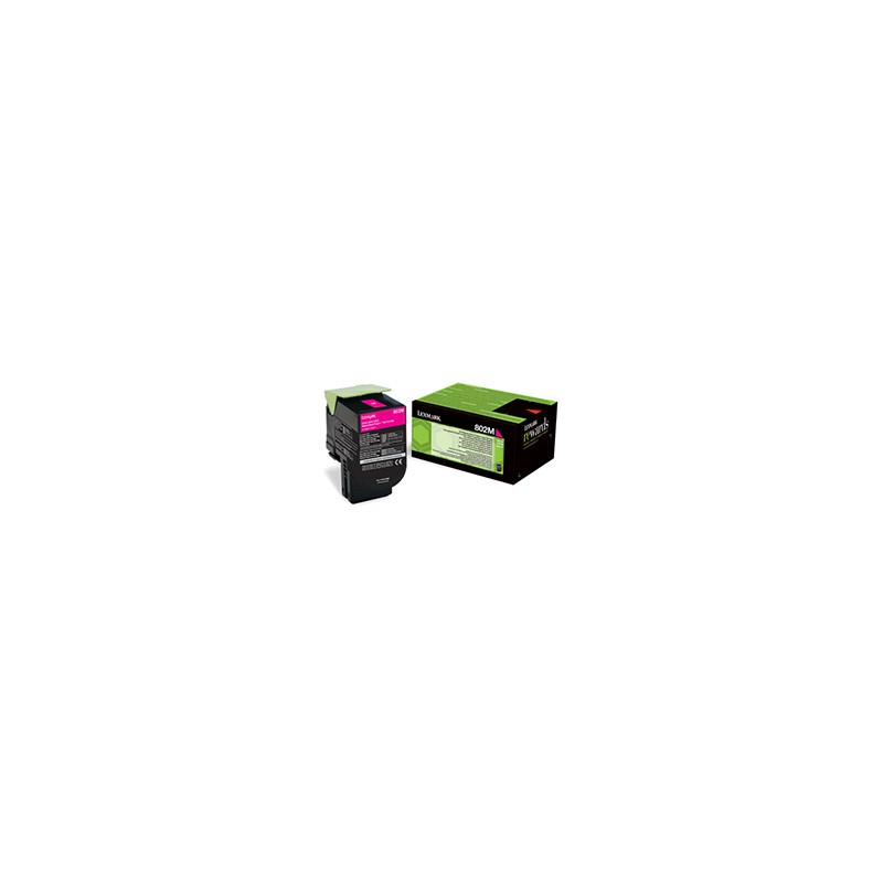 Toner Lexmark Laser 802M Magenta 1000 páginas (80C20M0)