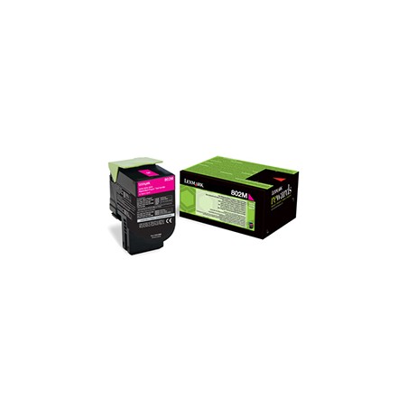 Toner Lexmark Laser 802M Magenta 1000 páginas (80C20M0)