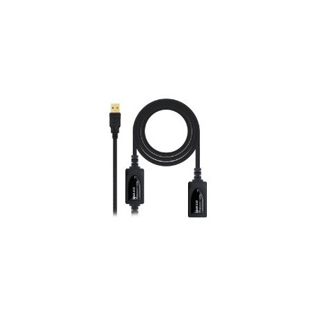 Nanocable USB-A/M a USB-A/H 15m Negro (10.01.0213)