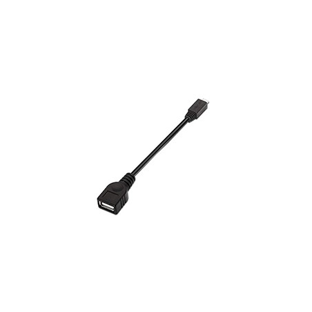 Cable AISENS USB-A/M a mUSB-B/H 15cm Negro (A101-0031)