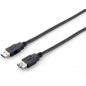 Cable EQUIP USB-A/M a USB-A/H 3m Negro (EQ128399)