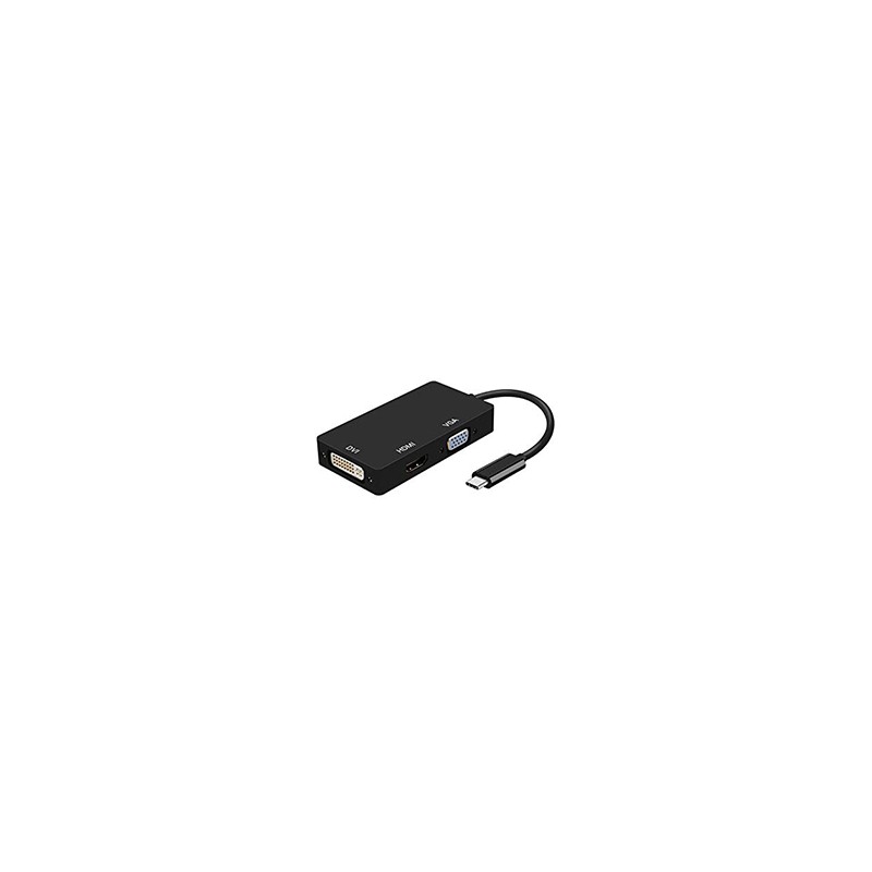 Cable AISENS USB-C/M a DVI/HDMI/VGA/H 15cm (A109-0343)