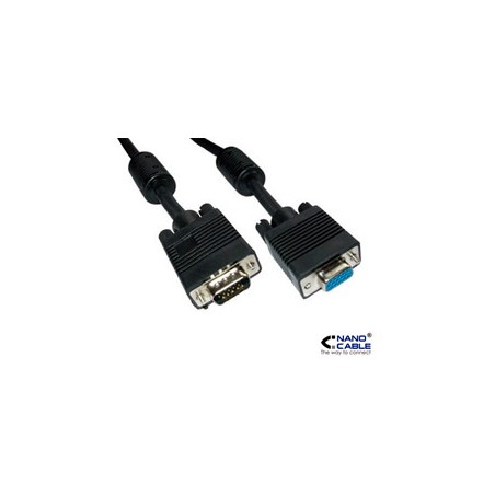 Nanocable VGA/M a VGA/H 10m Negro (10.15.0210)