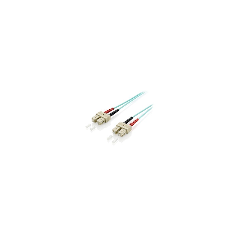 Fibra Óptica EQUIP SC/M a SC/M 1m Turquesa (EQ255321) Fibra Óptica EQUIP SC/M a SC/M 1m Turquesa (EQ255321)