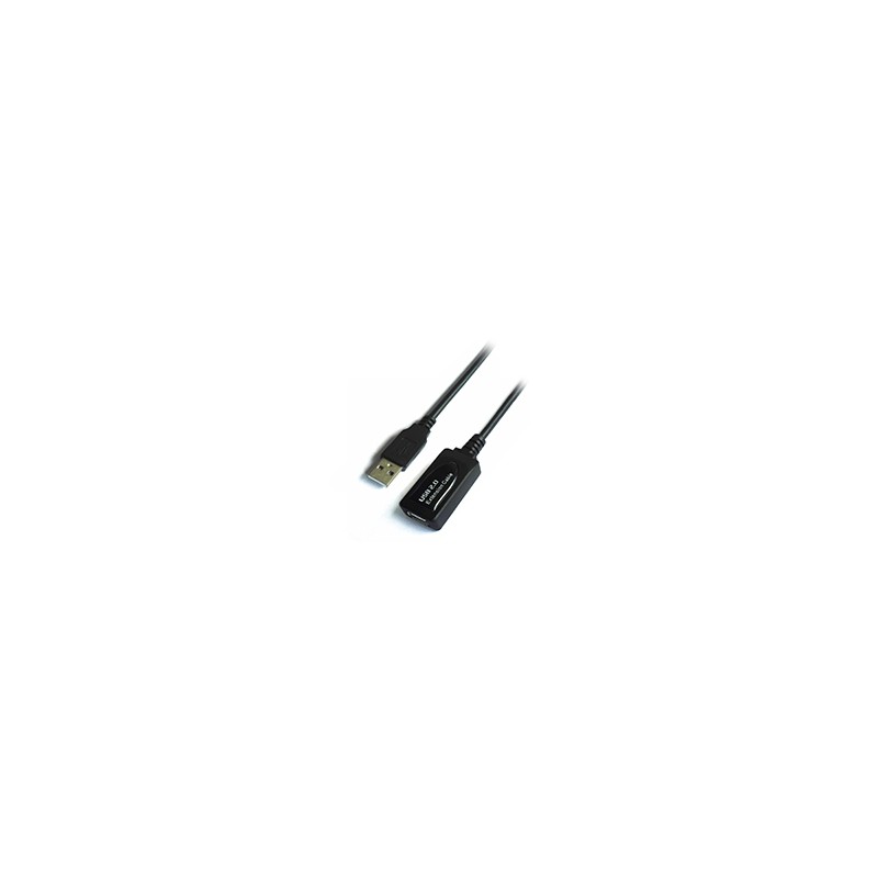 Cable AISENS USB-A/M a USB-A/H 5m Negro (A101-0018)