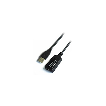 Cable AISENS USB-A/M a USB-A/H 5m Negro (A101-0018)