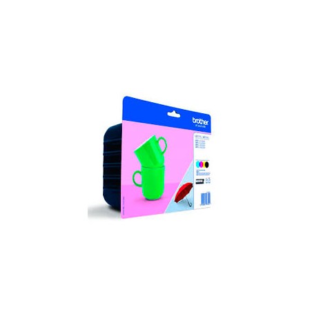 Tinta BROTHER XL Pack Negro/Tricolor (LC227XLVALBP)