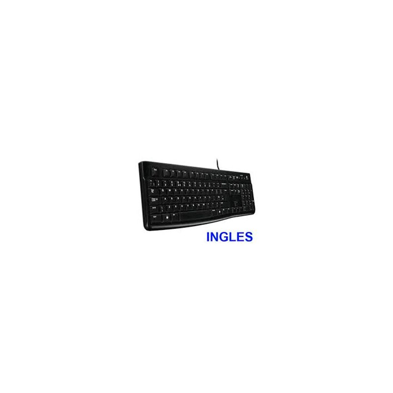 Teclado LOGITECH K120 USB OEM Inglés Negro (920-002479)