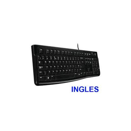 Teclado LOGITECH K120 USB OEM Inglés Negro (920-002479)