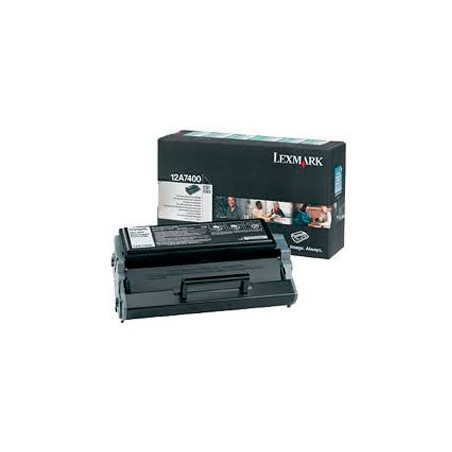 Toner Lexmark Laser Negro 3000 páginas (12A7400)
