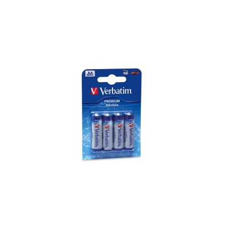 Pilas alcalinas AA Verbatim (pack 4) (49921)