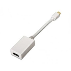 Cable AISENS Mini DP/M a HDMI A/H 15cm Blanco (A125-013