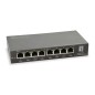 Switch LevelOne 8xRJ45 GbE PoE 120W Negro (GEP-0823)