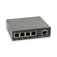 Switch LevelOne 5xRJ45 GbE 4xPoE 60W Negro (GEP-0523)
