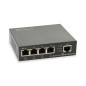 Switch LevelOne 5xRJ45 GbE 4xPoE 60W Negro (GEP-0523)