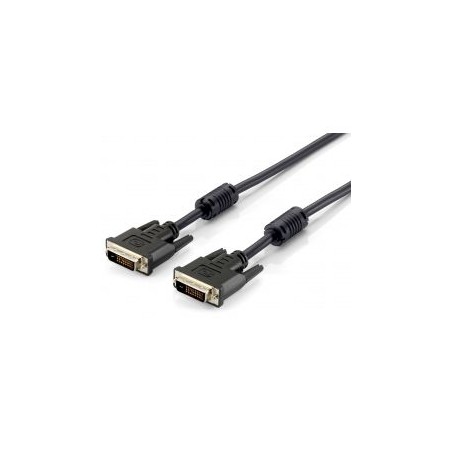 Cable EQUIP DVI-D/M a DVI-D/M 5m Negro (EQ118935)