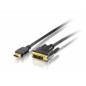 Cable EQUIP HDMI/M a DVI-D/M 3m Negro (EQ119323)