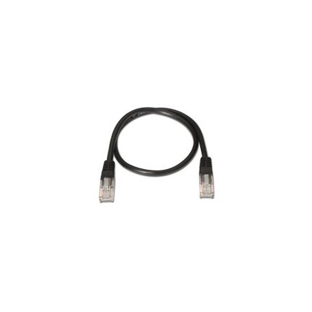 Nanocable RJ45 Cat5e UTP AWG24 1m Negro (10.20.0101-BK)