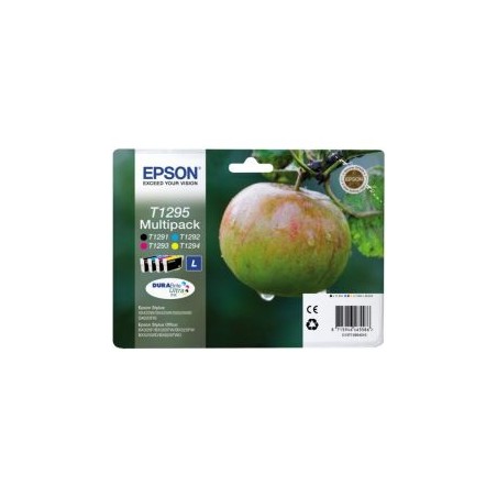 Tinta Epson T1295 Pack Negro/Tricolor (C13T12954012)