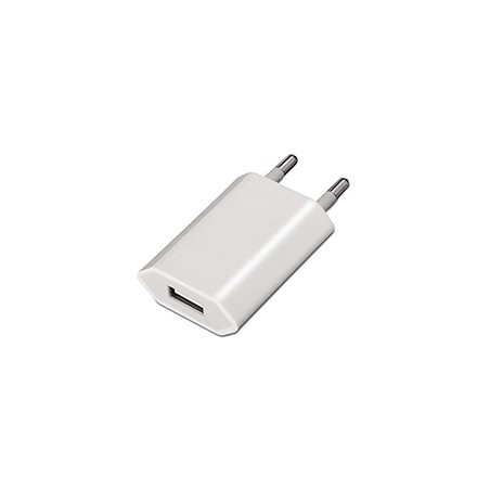 Mini cargador AISENS USb 5V/1A Blanco (A110-0063)
