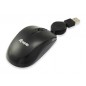 Ratón EQUIP Life Óptico USB Retráctil Negro (EQ245103)