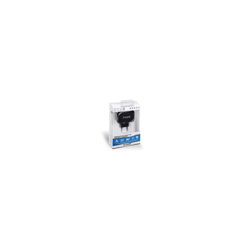 Cargador de Pared TooQ 17W 2xUSB-A Negro (TQWC-1S02) Cargador de Pared TooQ 17W 2xUSB-A Negro (TQWC-1S02)