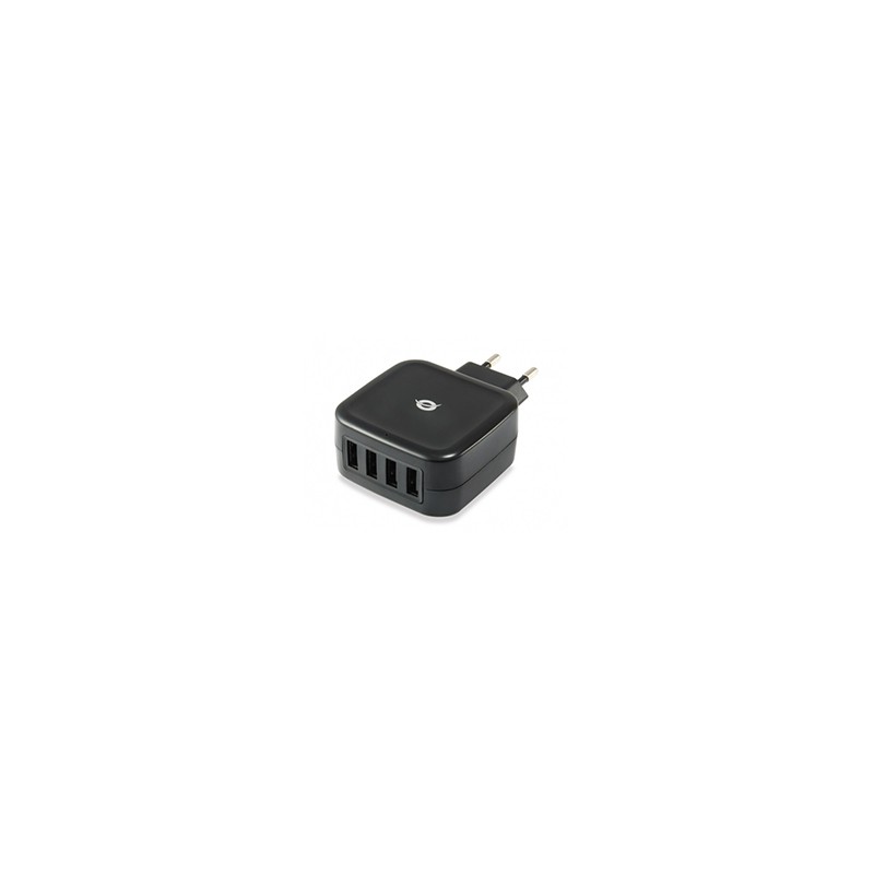 Cargador Pared CONCEPTRONIC 25W 4USB2 Negro (ALTHEA04B) Cargador Pared CONCEPTRONIC 25W 4USB2 Negro (ALTHEA04B)
