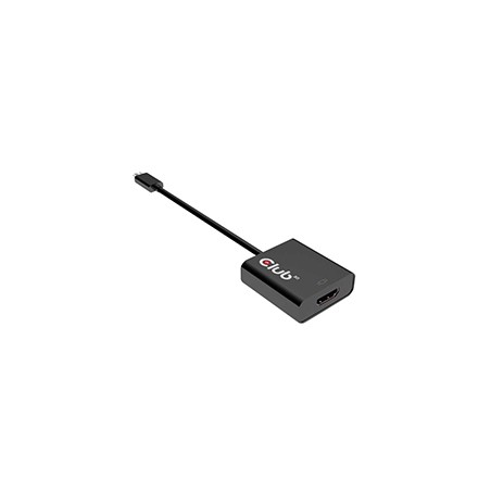 Adaptador Club 3D USB-C/M a HDMI/H 15cm Negro(CAC-2504)