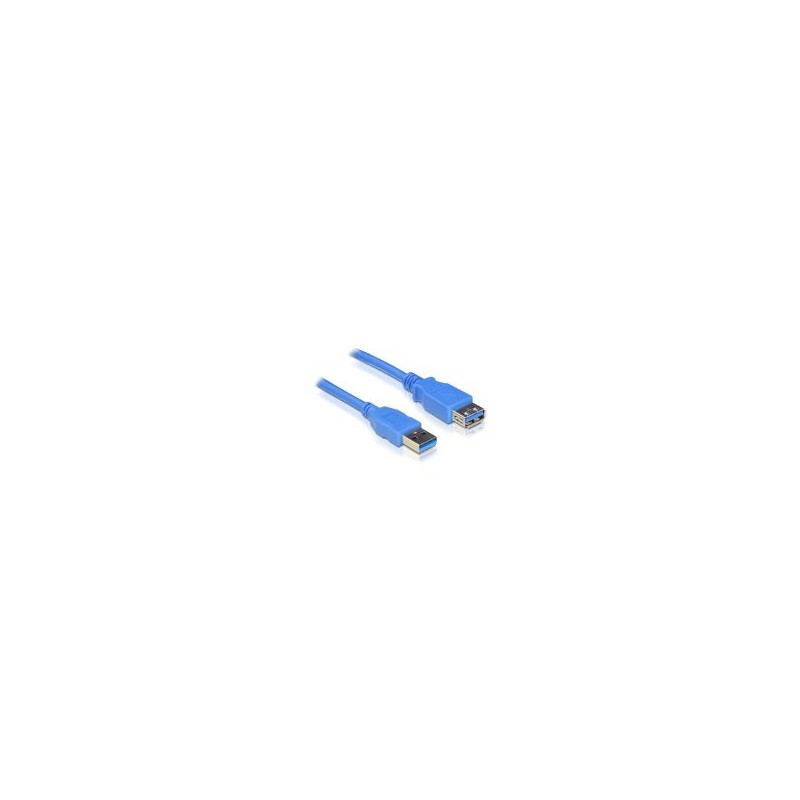 Nanocable USB-A/M a USB-A/H 2m Azul (10.01.0902-BL)