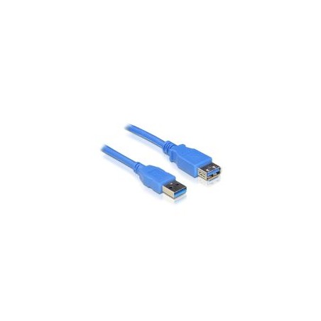 Nanocable USB-A/M a USB-A/H 2m Azul (10.01.0902-BL)