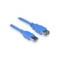 Nanocable USB-A/M a USB-A/H 2m Azul (10.01.0902-BL)